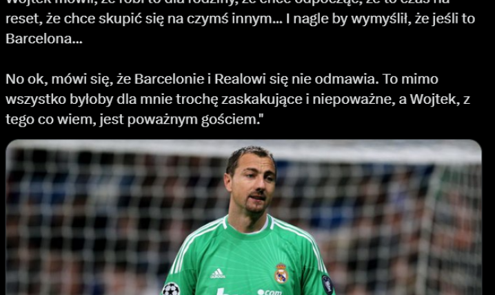 Tak Jerzy Dudek KOMENTUJE decyzję Wojciecha Szczęsnego o powrocie z emerytury! O.o